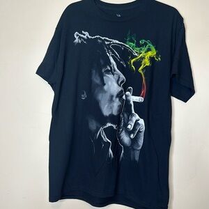 Rasta Smoke Bob Marley T shirt new without tags